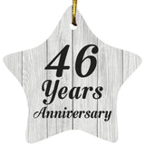 46th Anniversary 46 Years Anniversary - Star Ornament F