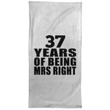 37th Anniversary 37 Years Of Being Mrs Right - Hand Towel