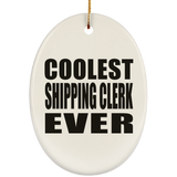Coolest Shipping Clerk Ever - Oval Ornament