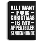 All I Want For Christmas Is My Appenzeller Sennenhunde - Canvas Portrait