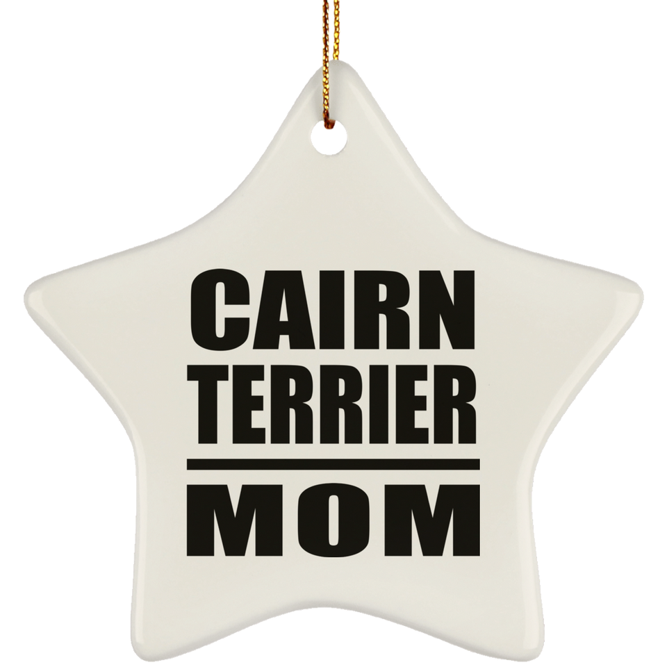 Cairn Terrier Mom - Star Ornament