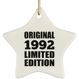32nd Birthday Original 1992 Limited Edition - Star Ornament