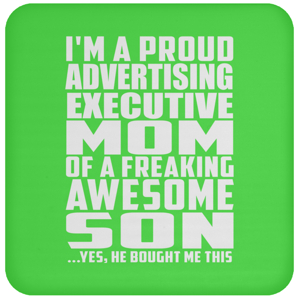 Proud Advertising Executive Mom Of Awesome Son - Drink Coaster