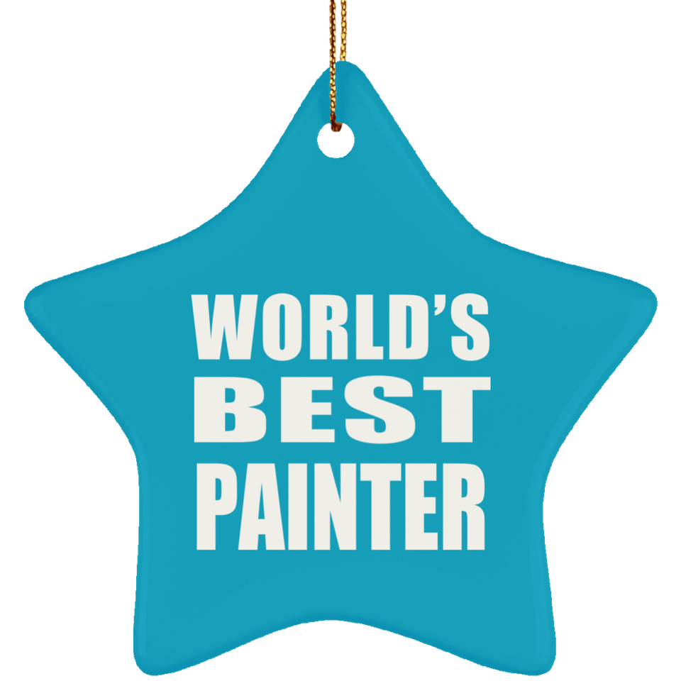World's Best Painter - Star Ornament