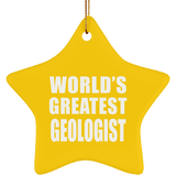 World's Greatest Geologist - Star Ornament