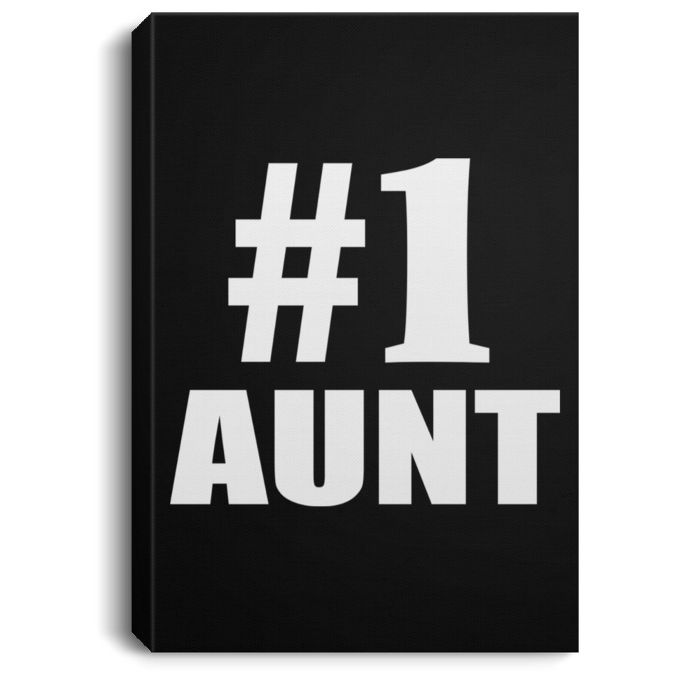 Number One #1 Aunt - Canvas Portrait
