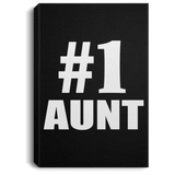 Number One #1 Aunt - Canvas Portrait