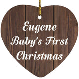 Eugene Baby's First Christmas - Heart Ornament D