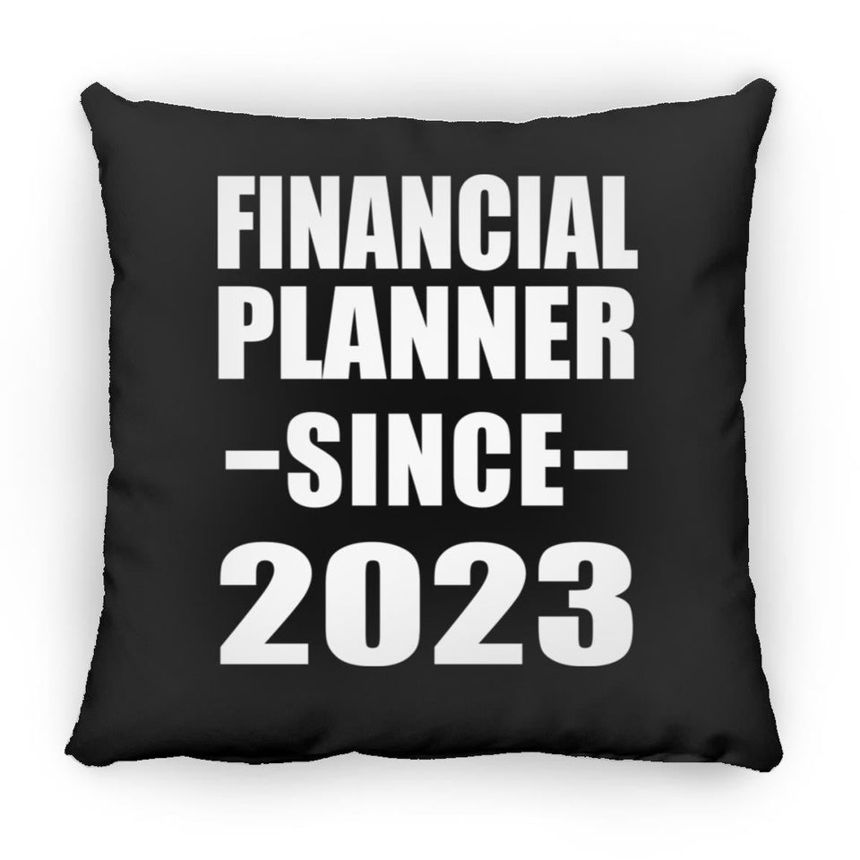 Financial Planner Since 2023 - Throw Pillow Black
