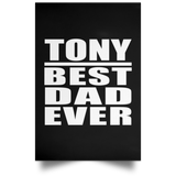Tony Best Dad Ever - Poster Portrait