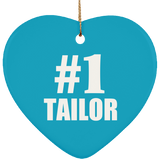 Number One #1 Tailor - Heart Ornament