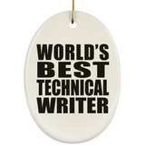 World's Best Technical Writer - Oval Ornament