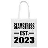 Seamstress Established EST. 2023 - Tote Bag White