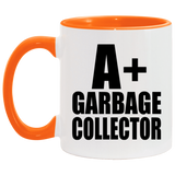 A+ Garbage Collector - 11oz Accent Mug Orange