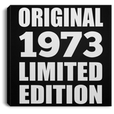 51st Birthday Original 1973 Limited Edition - Canvas Square