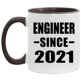 Engineer Since 2021 - 11oz Accent Mug Black