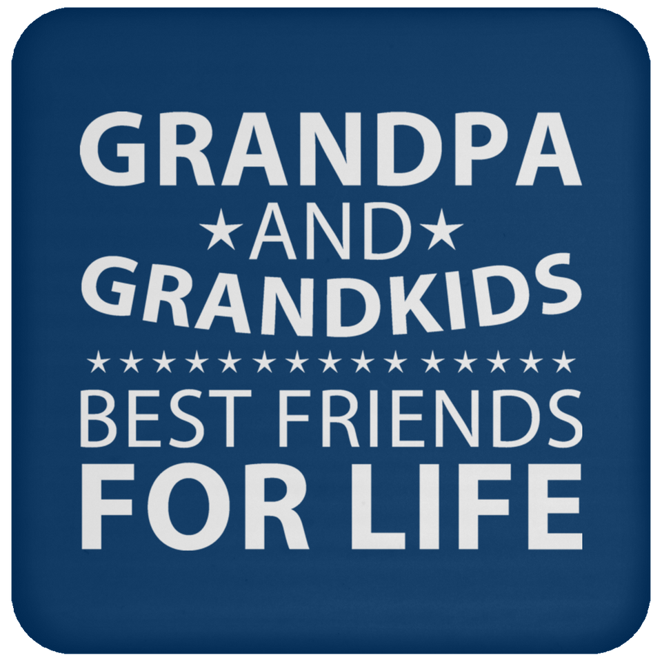 Grandpa and Grandkids, Best Friends For Life - Drink Coaster