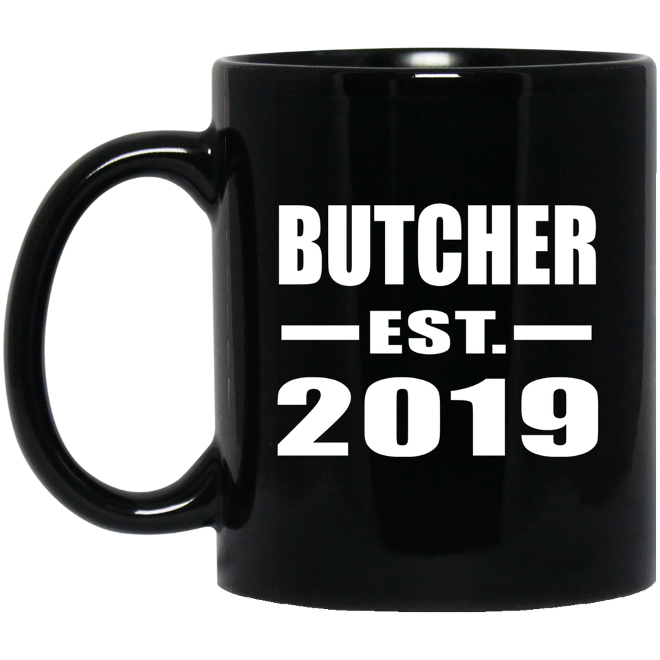 Butcher Established EST. 2019 - 11oz Coffee Mug Black