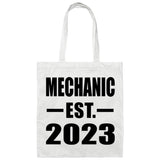 Mechanic Established EST. 2023 - Tote Bag White