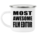 Most Awesome Film Editor - 12oz Camping Mug