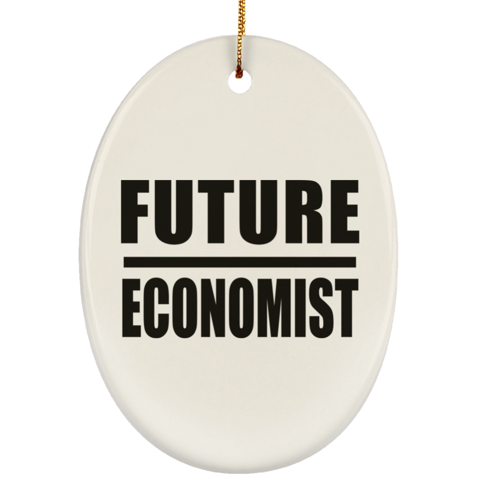 Future Economist - Oval Ornament
