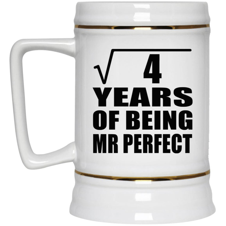 2nd Anniversary Square Root of 4 Years of Mr Perfect - Beer Stein