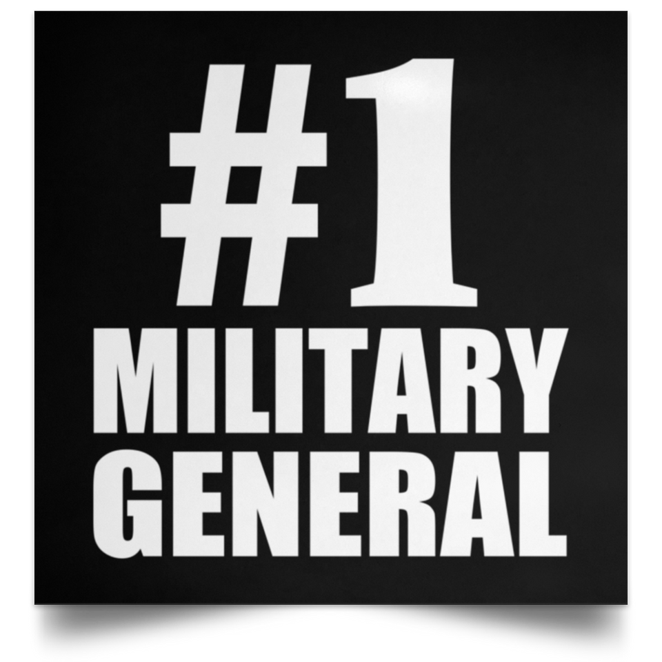 Number One #1 Military General - Poster Square