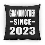 Grandmother Since 2023 - Throw Pillow Black