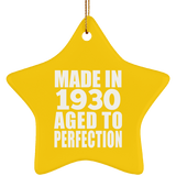 94th Birthday Made In 1930 Aged to Perfection - Star Ornament