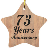 73rd Anniversary 73 Years Anniversary - Star Ornament C