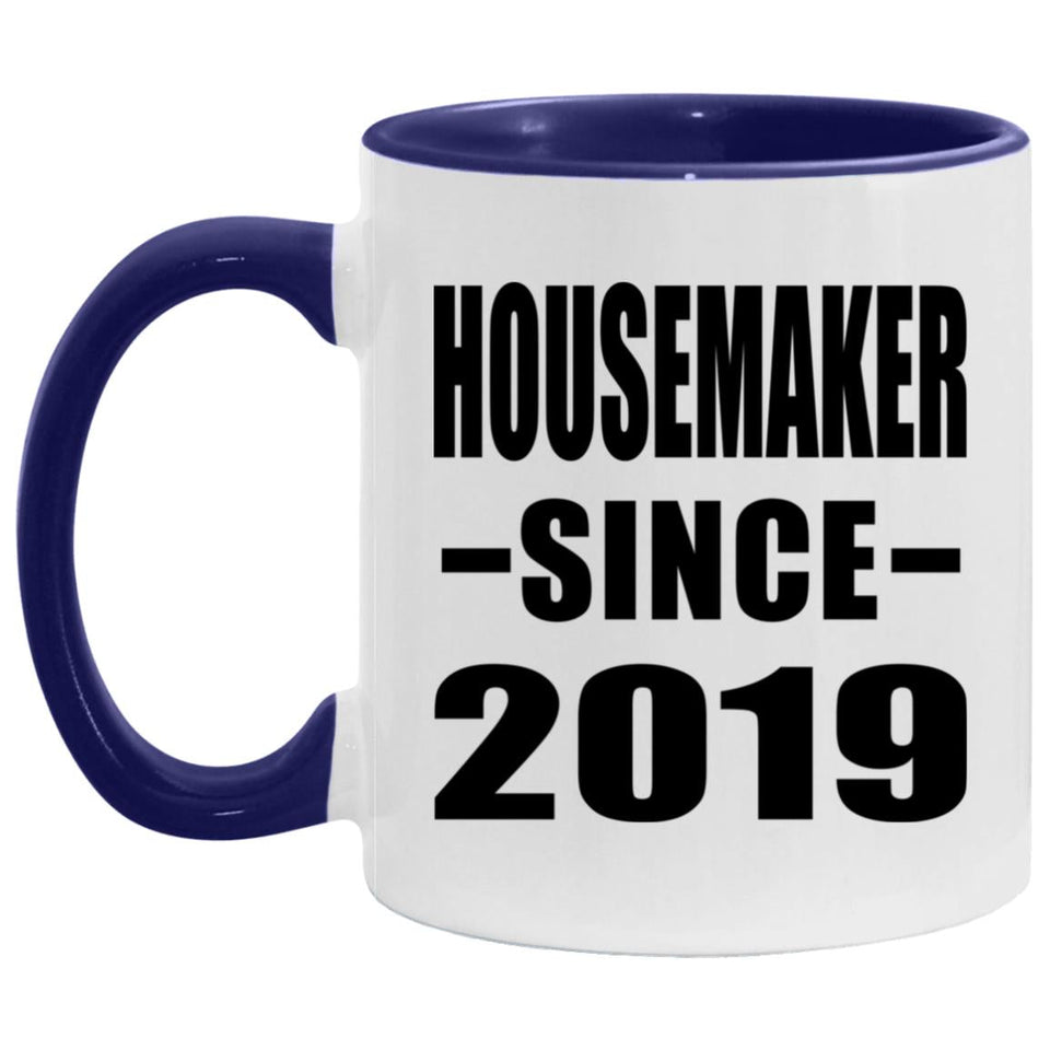 Housemaker Since 2019 - 11oz Accent Mug Purple
