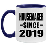 Housemaker Since 2019 - 11oz Accent Mug Purple