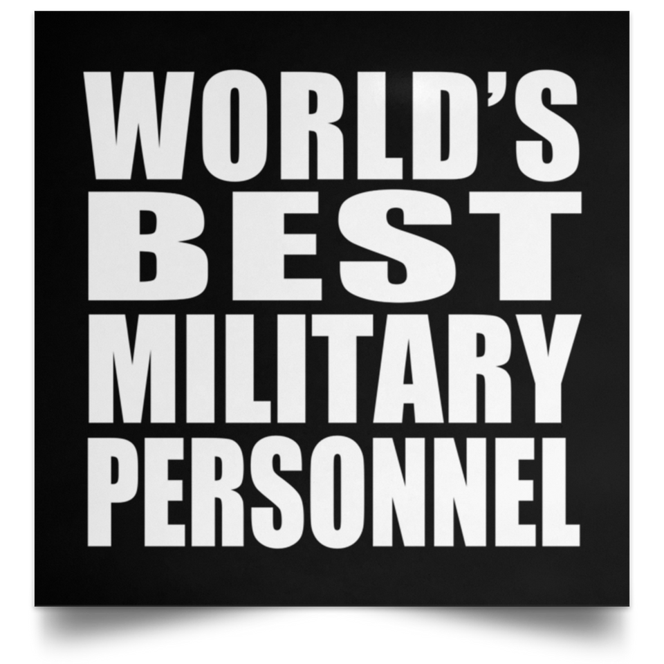 World's Best Military Personnel - Poster Square