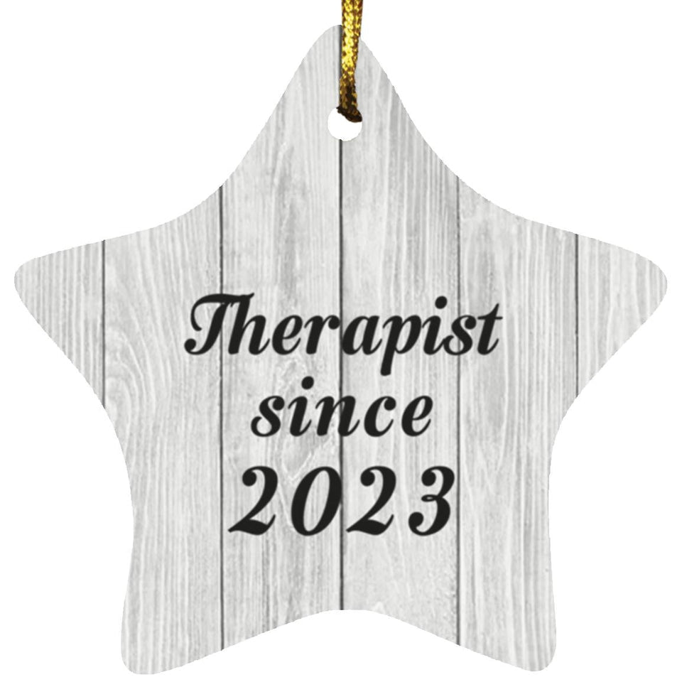 Therapist Since 2023 - Star Ornament F