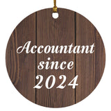 Accountant Since 2024 - Circle Ornament D
