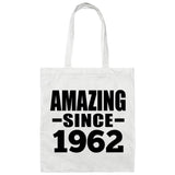 62nd Birthday Amazing Since 1962 - Tote Bag White