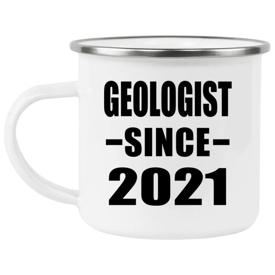 Geologist Since 2021 - 12oz Camping Mug
