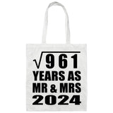31st Anniversary Square Root of 961 Years As Mr & Mrs 2024 - Tote Bag White
