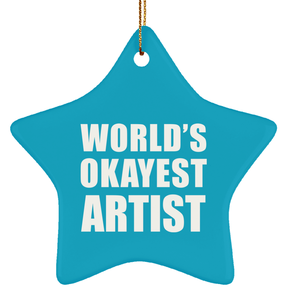 World's Okayest Artist - Star Ornament