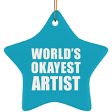 World's Okayest Artist - Star Ornament