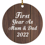 First Year As Mum & Dad 2022 - Circle Ornament D
