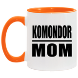 Komondor Mom - 11oz Accent Mug Orange