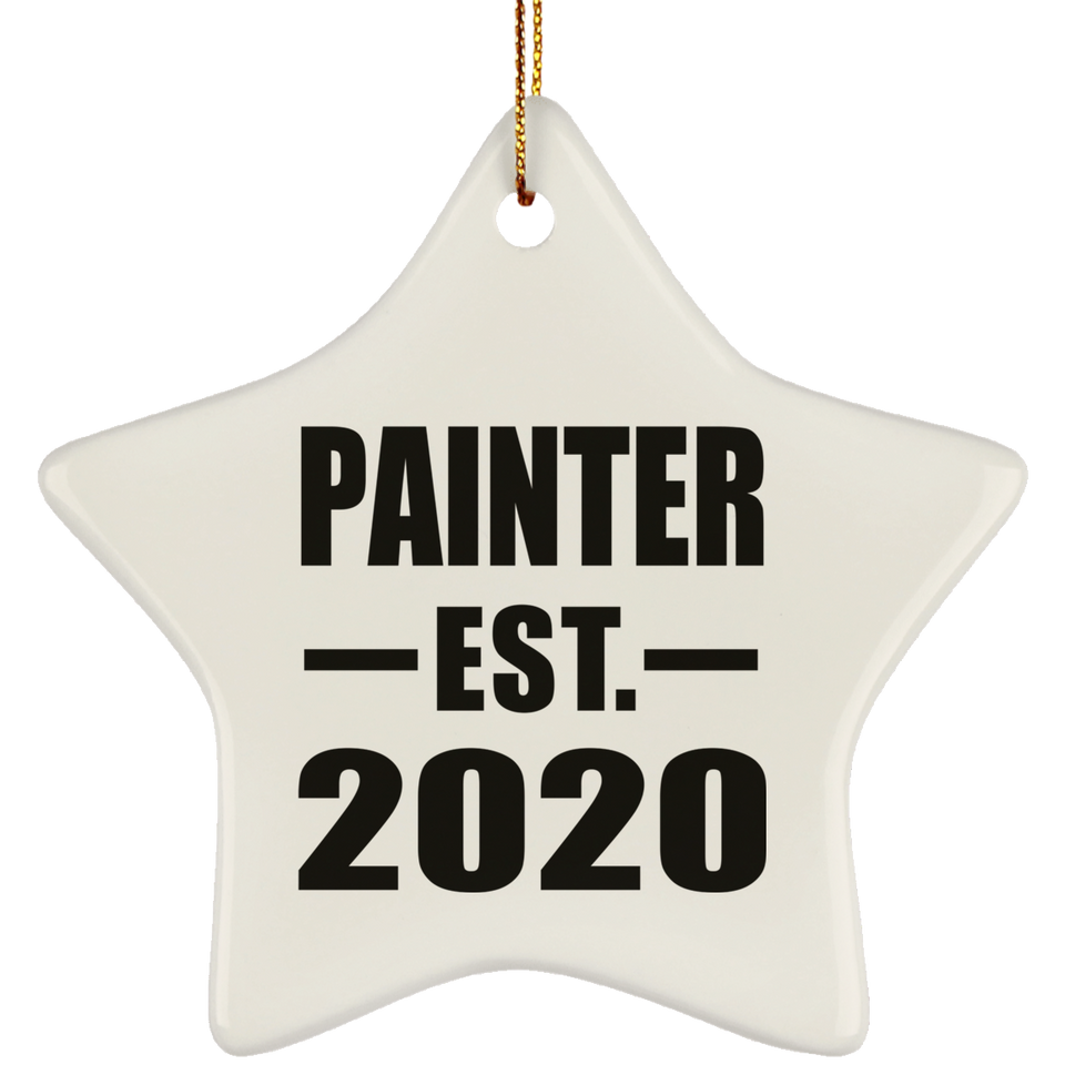 Painter Established EST. 2020 - Star Ornament