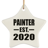 Painter Established EST. 2020 - Star Ornament