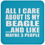 All I Care About Is My Beagle - Drink Coaster