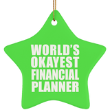 World's Okayest Financial Planner - Star Ornament