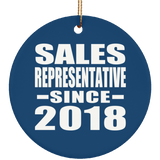 Sales Representative Since 2018 - Circle Ornament