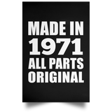 53rd Birthday Made in 1971 All Parts Original - Poster Portrait