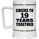 19th Anniversary Cheers To 19 Years Together - Beer Stein