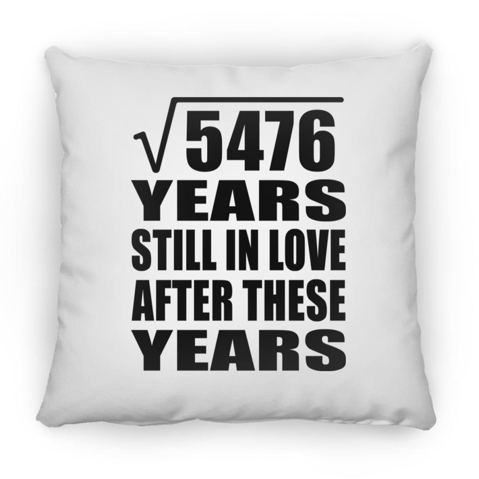 74th Anniversary Square Root of 5476 Years Still In Love - Throw Pillow